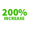 200% increase